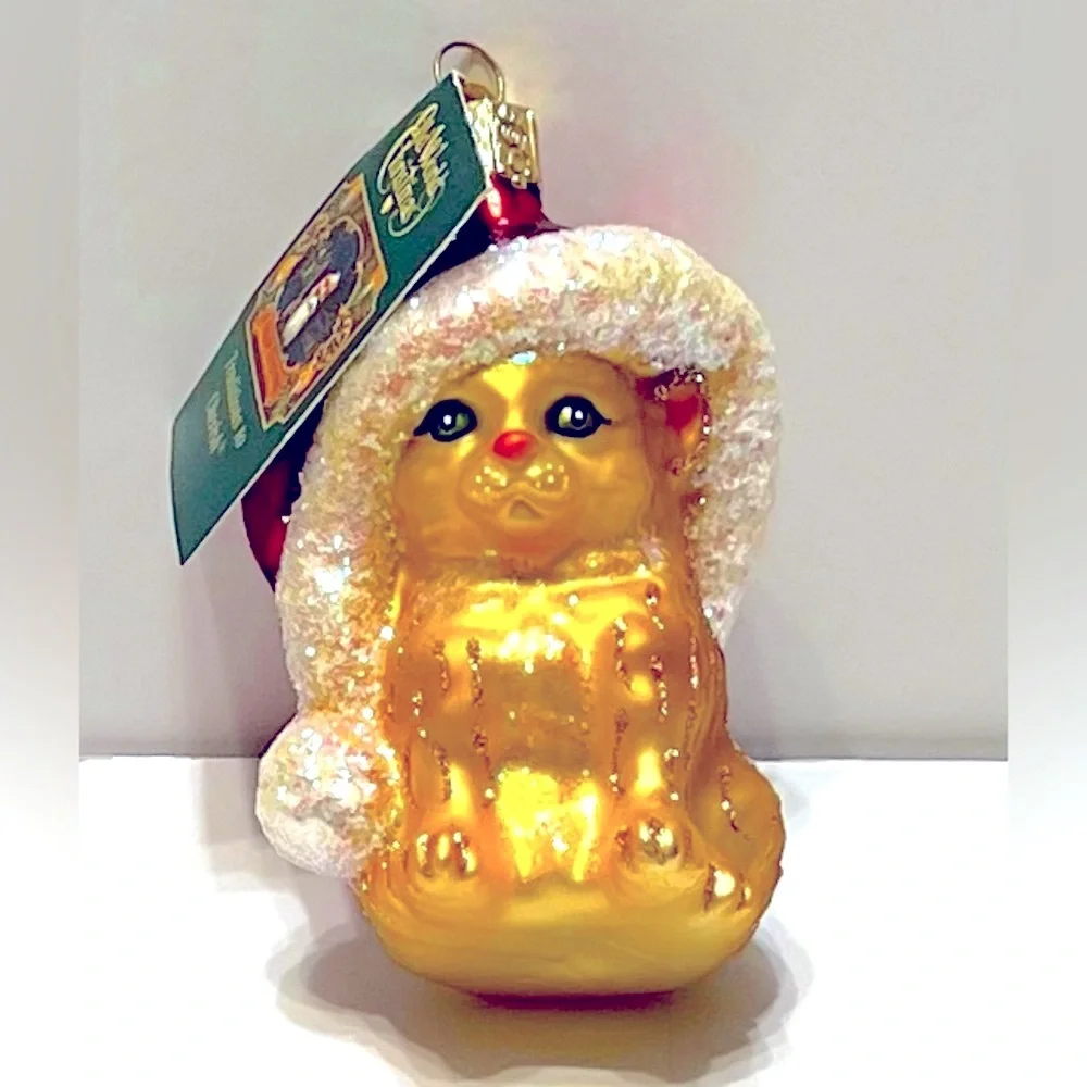 Old World Christmas Santa’s  Kitten Christmas Ornament